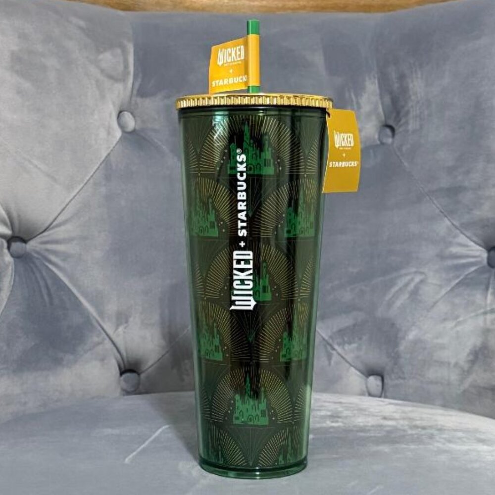Starbucks Wicked Emerald City Metallic Green Cold Cup (24 oz.)